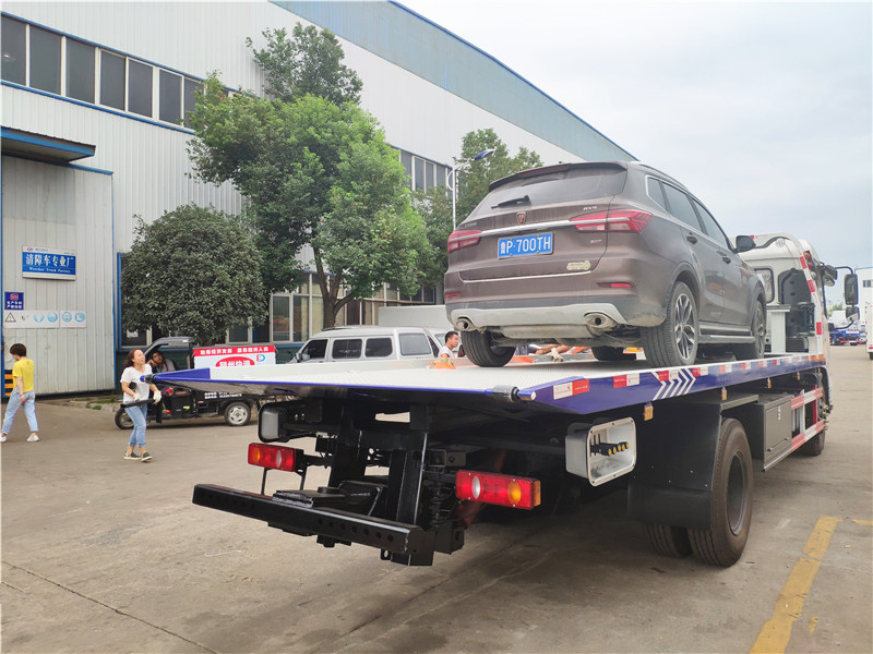東風(fēng)天錦一拖二平板清障車 東風(fēng)天錦一拖二平板清障車