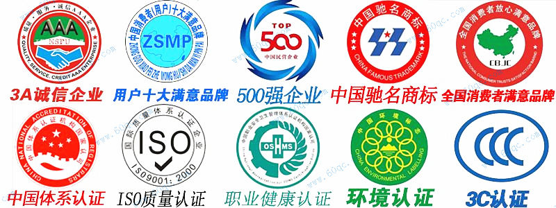 程力企業10項實力證書